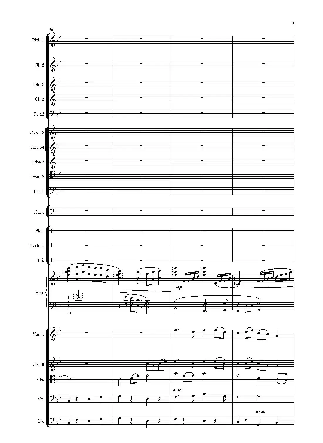 第二钢琴协奏曲(第一·二·三乐章)(管弦乐作品)