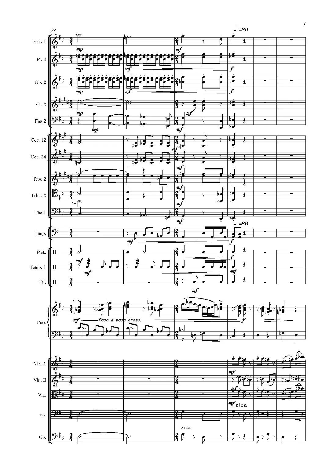 第二钢琴协奏曲(第一·二·三乐章)(管弦乐作品)