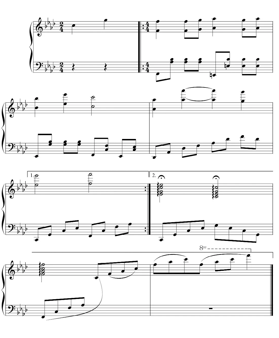 赵胤先钢琴曲谱《简爱Jane Eyre》（电影《简爱Jane Eyre》1970年版主题音乐）