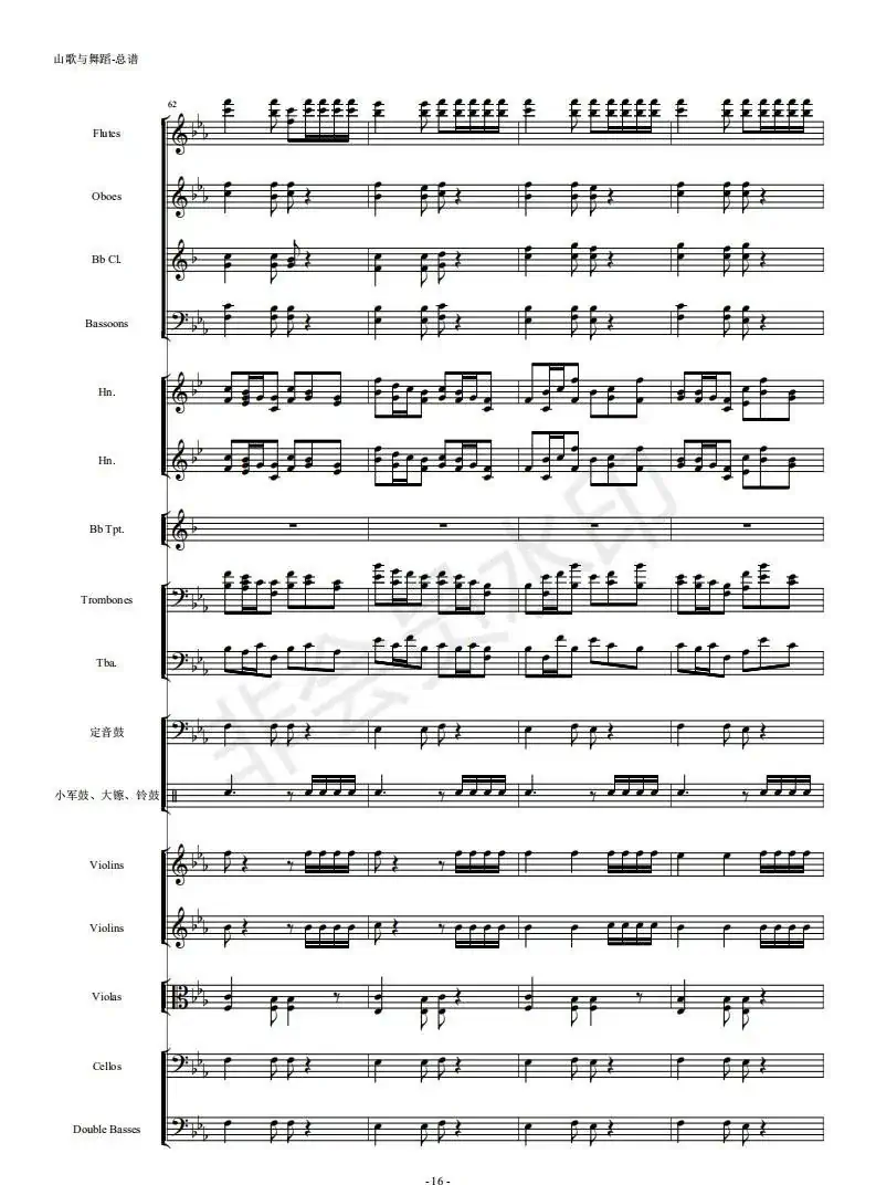 河南民歌组曲（第三乐章）