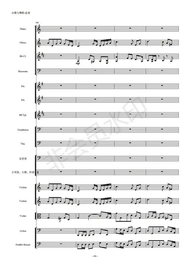 河南民歌组曲（第三乐章）