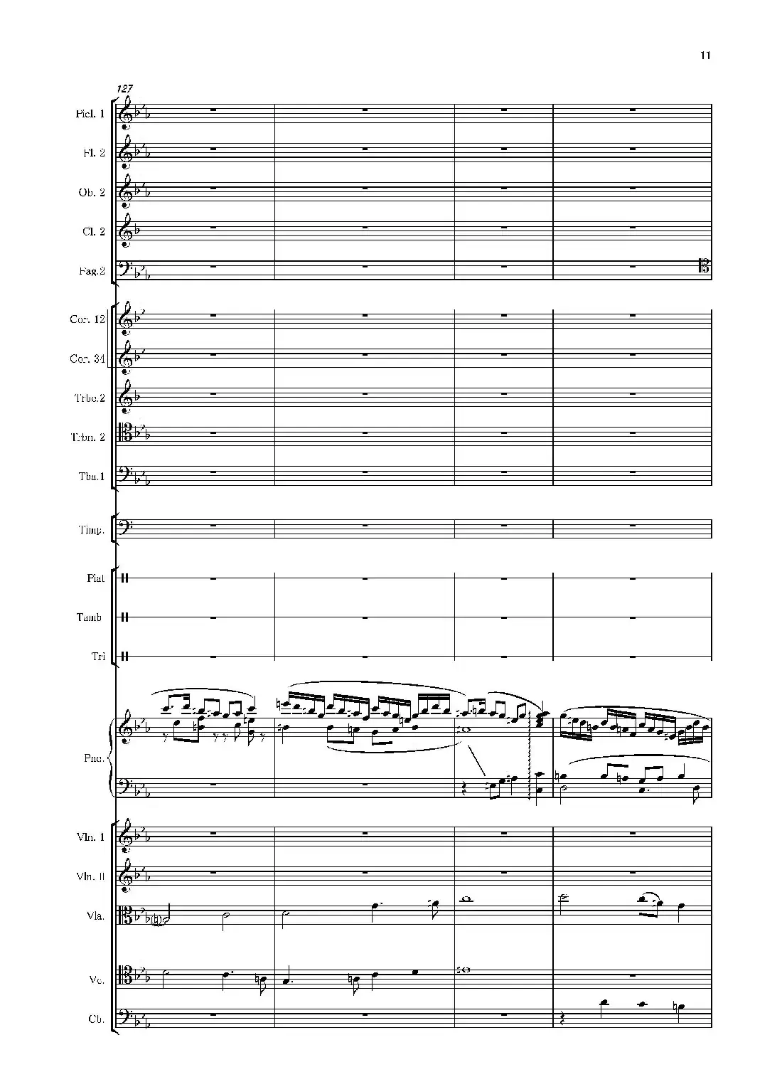 第二钢琴协奏曲(第一·二·三乐章)(管弦乐作品)