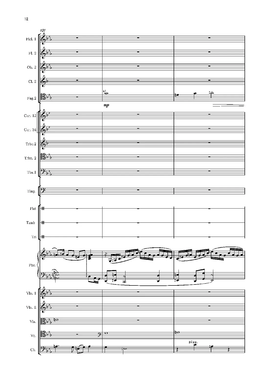 第二钢琴协奏曲(第一·二·三乐章)(管弦乐作品)