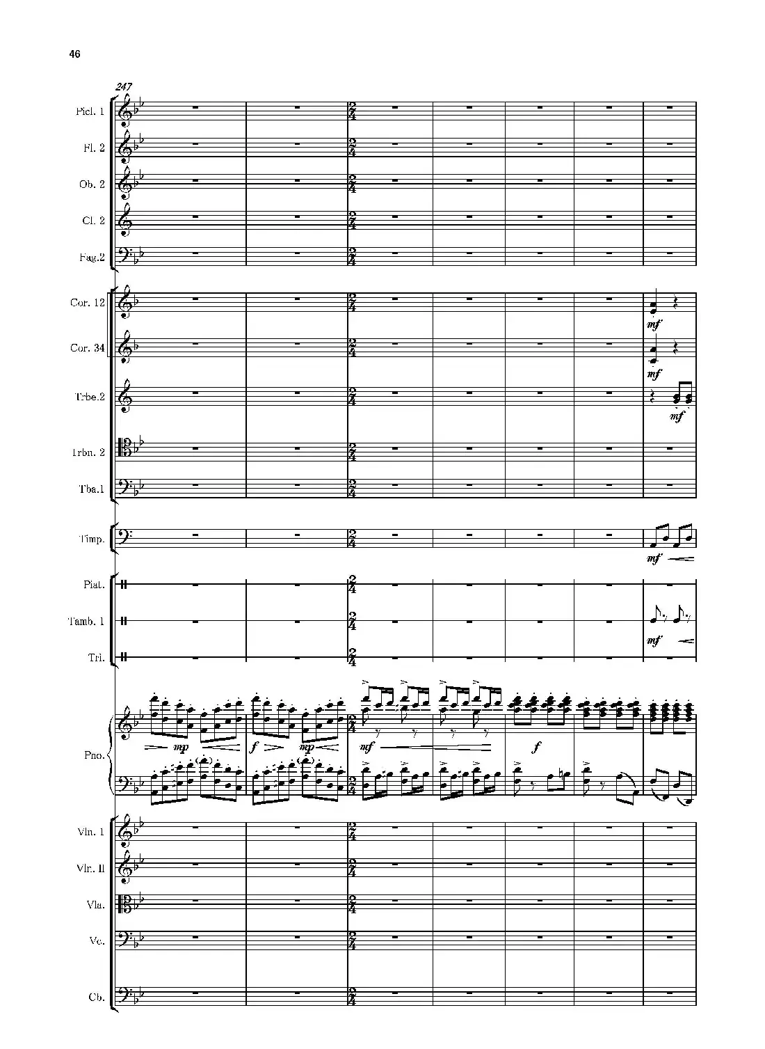 第二钢琴协奏曲(第一·二·三乐章)(管弦乐作品)