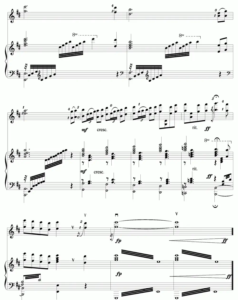 七夕情歌(小提琴独奏钢琴伴奏)