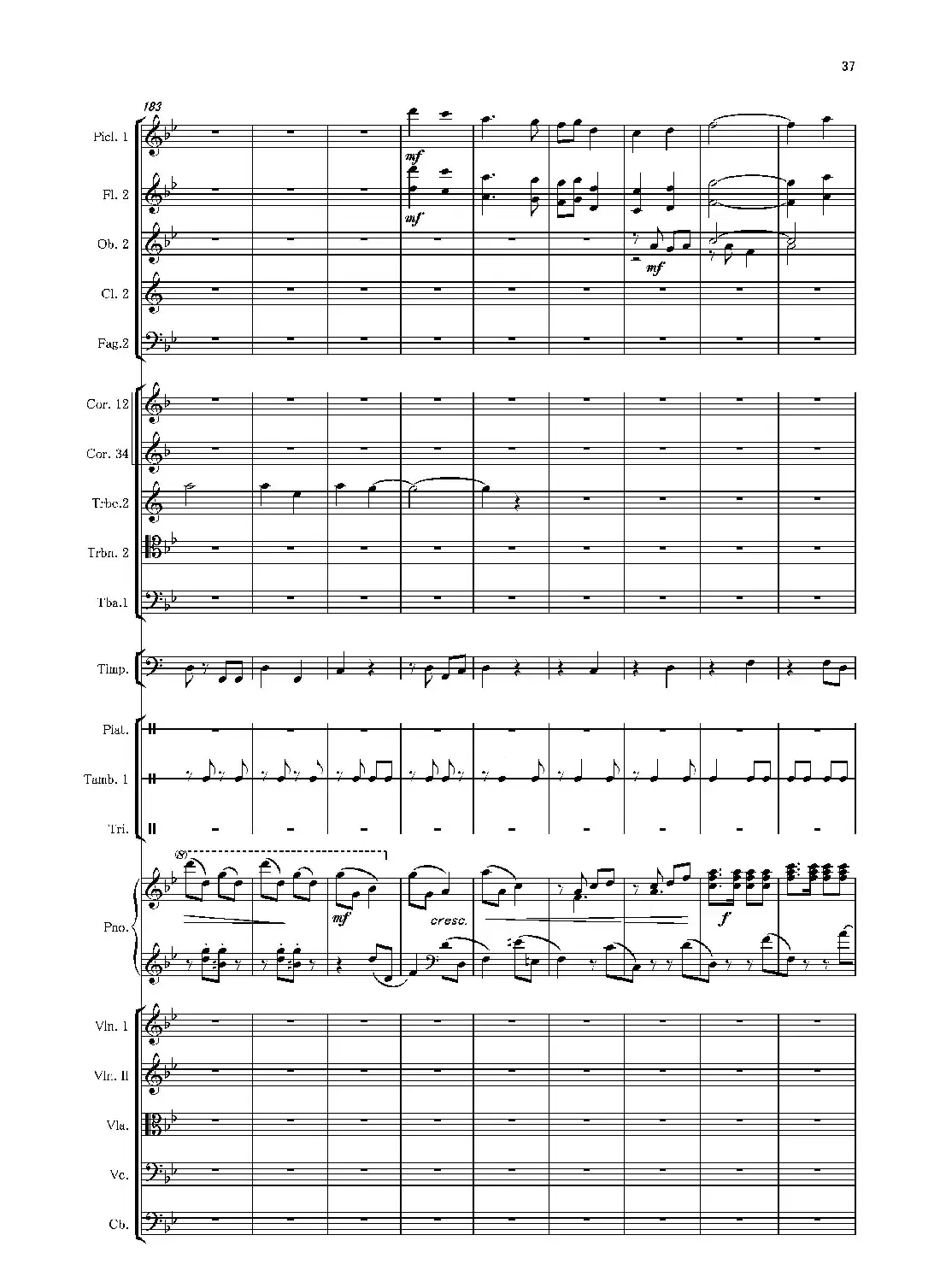 第二钢琴协奏曲(第一·二·三乐章)(管弦乐作品)