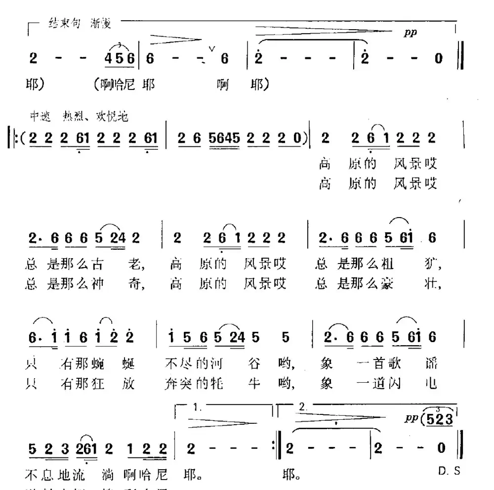 沧桑高原(晨枫词 刘启明曲)