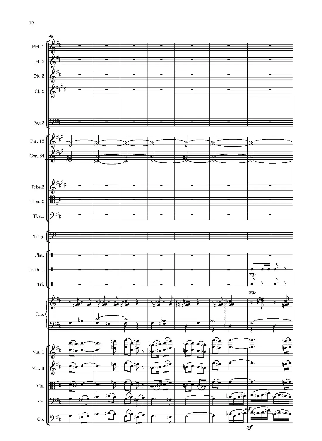 第二钢琴协奏曲(第一·二·三乐章)(管弦乐作品)