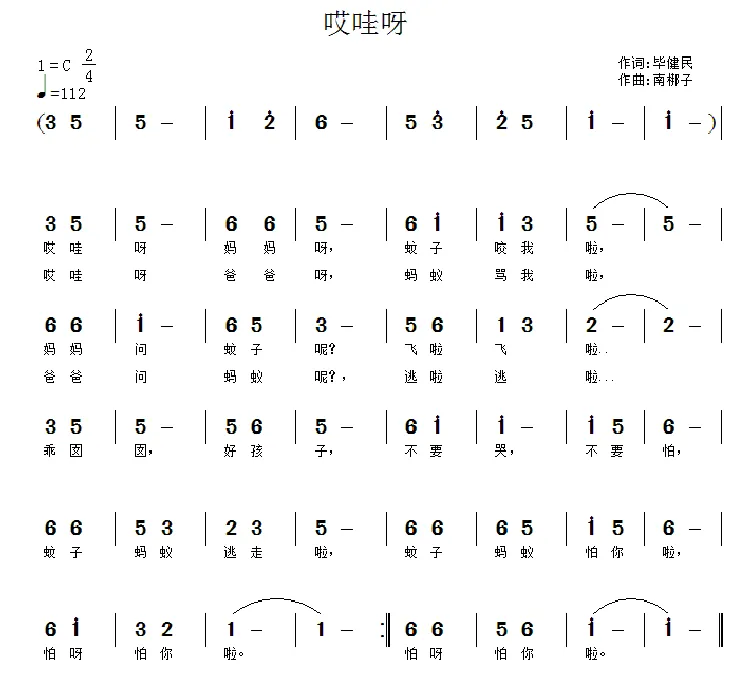 哎哇呀（快乐天使胡平 唱）