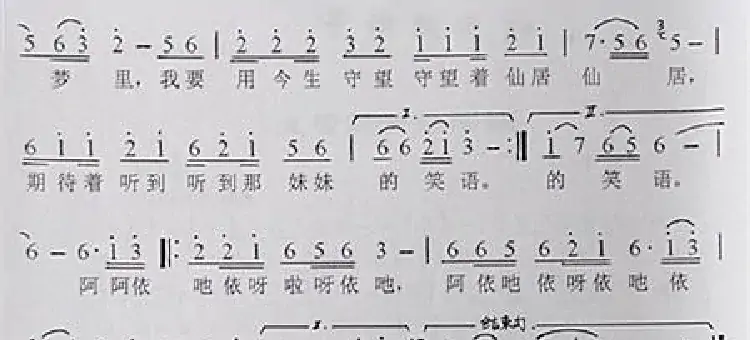 神仙妹妹(朱普词孙卫东曲)