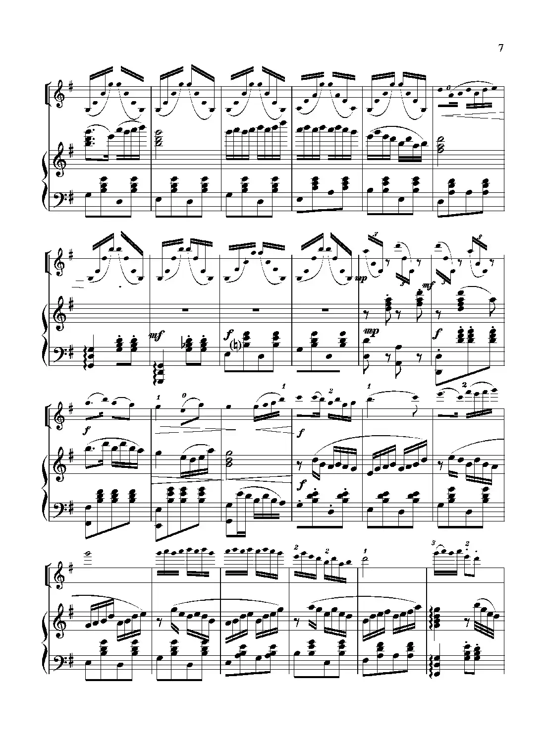 扑蝶舞曲（小提琴独奏+钢琴伴奏）