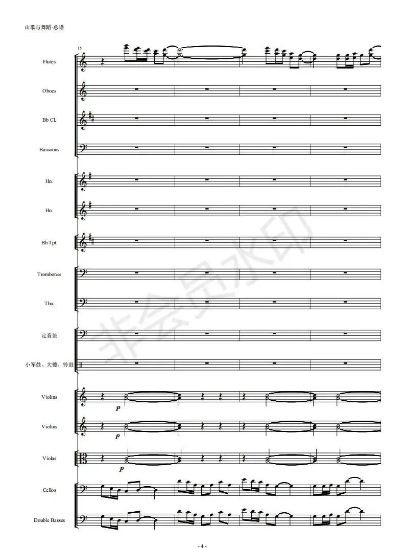 河南民歌组曲（第三乐章）