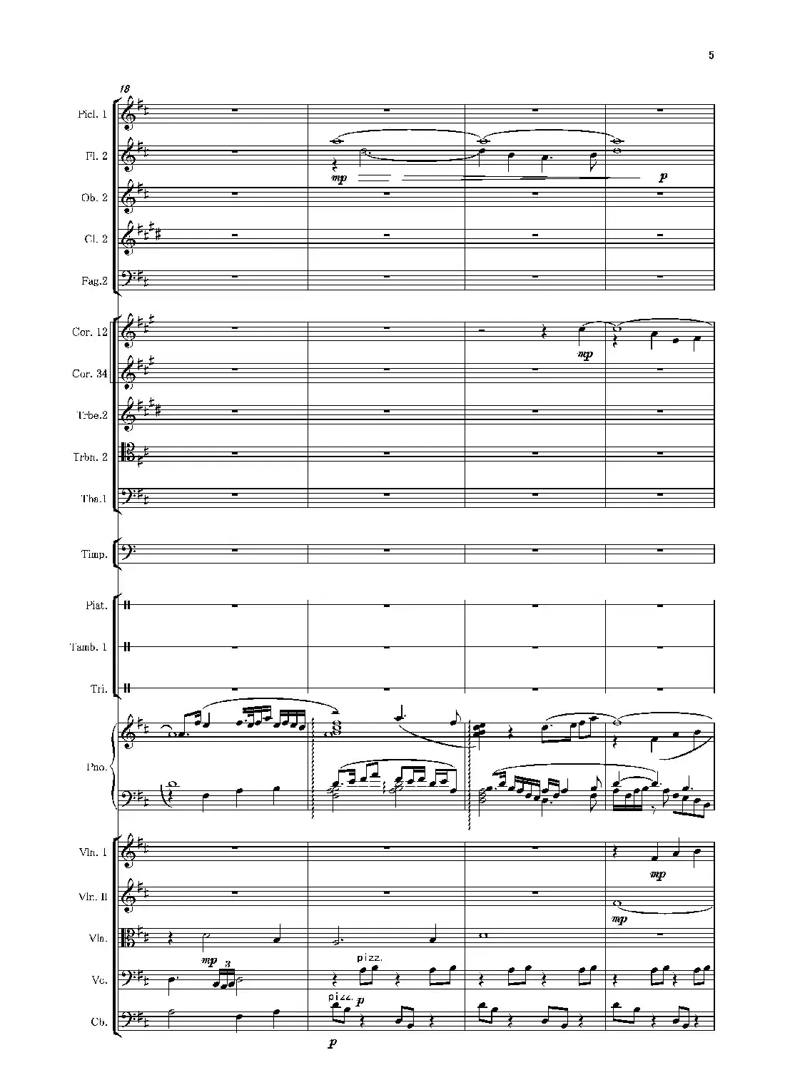 第二钢琴协奏曲(第一·二·三乐章)(管弦乐作品)