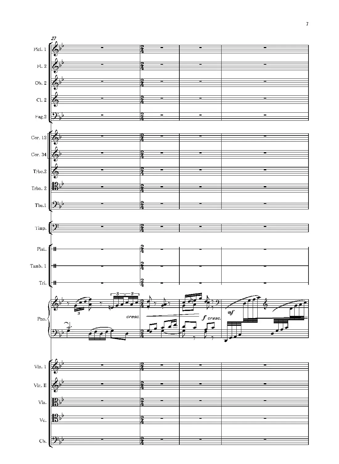 第二钢琴协奏曲(第一·二·三乐章)(管弦乐作品)