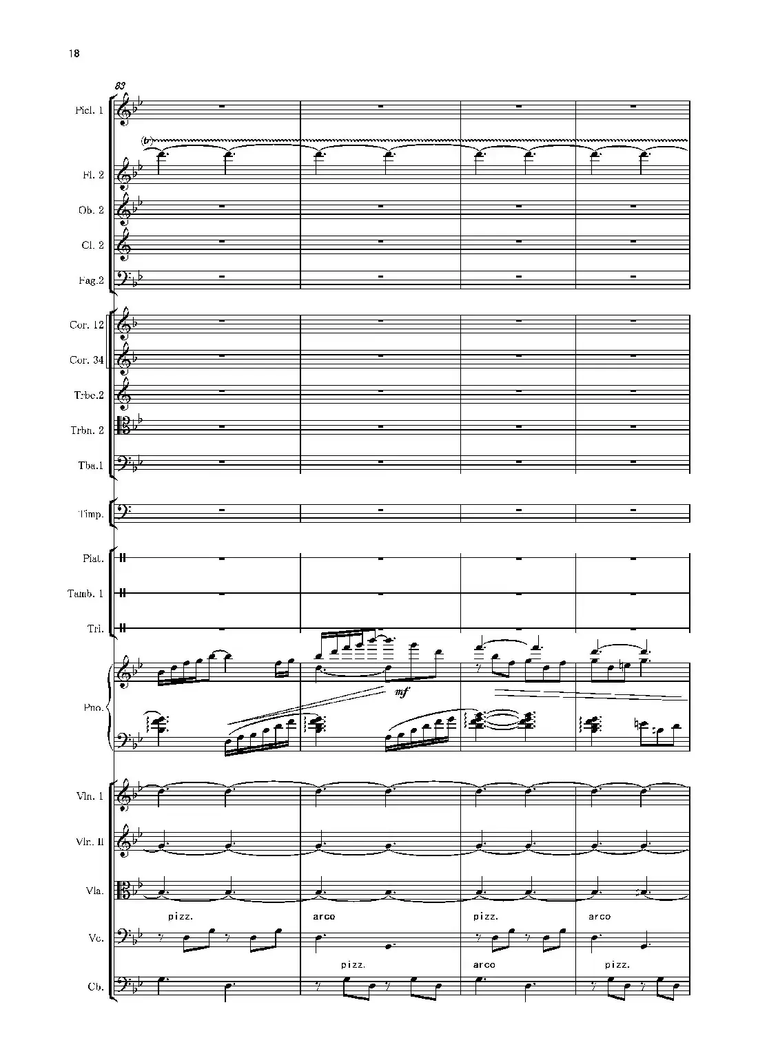 第二钢琴协奏曲(第一·二·三乐章)(管弦乐作品)