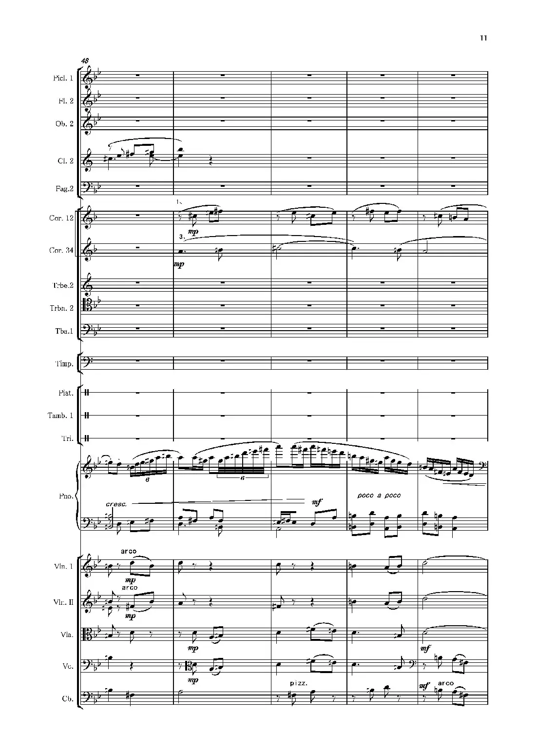 第二钢琴协奏曲(第一·二·三乐章)(管弦乐作品)