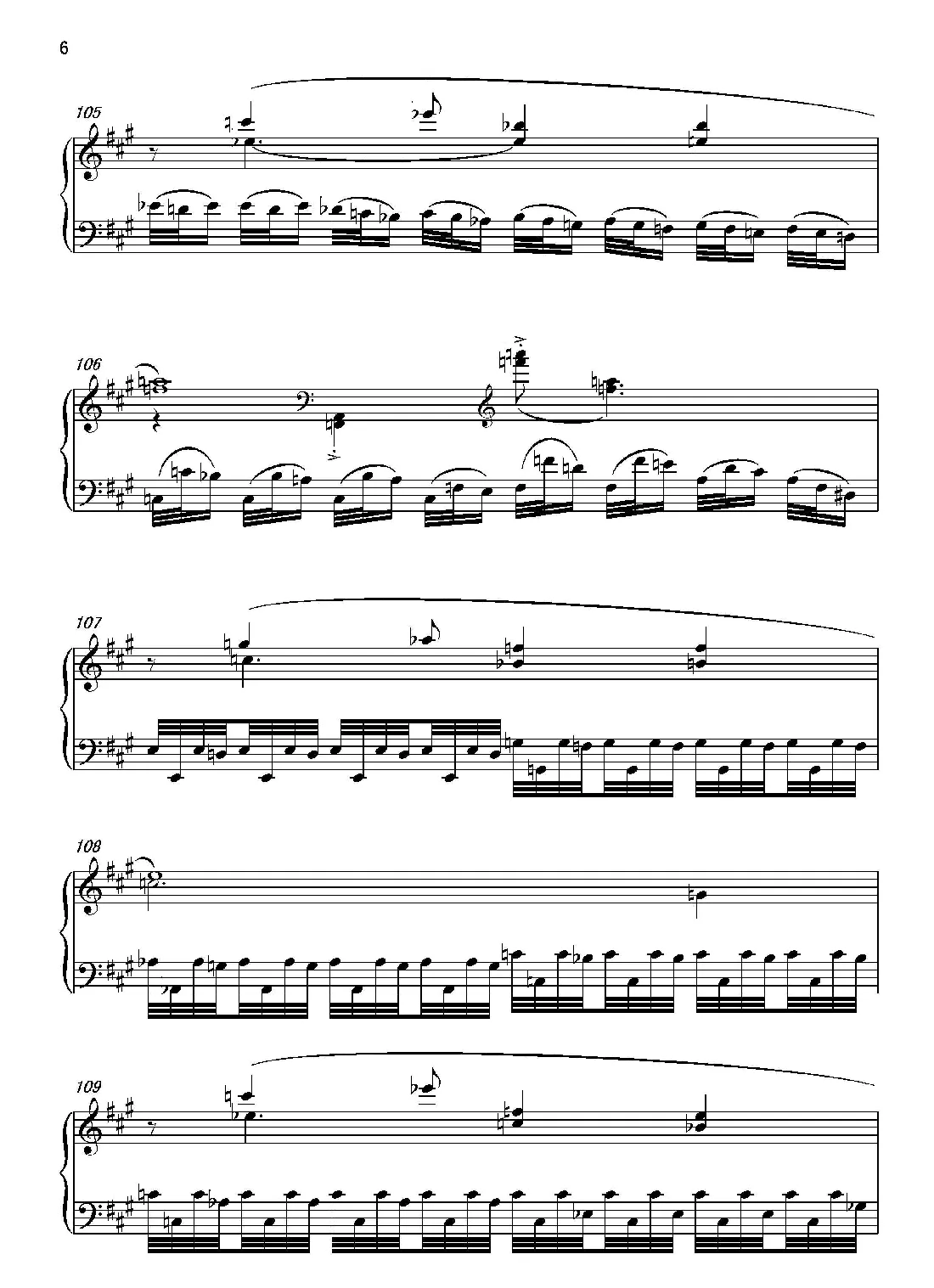 第六钢琴奏鸣曲Piano Sonata No.6（单乐章）