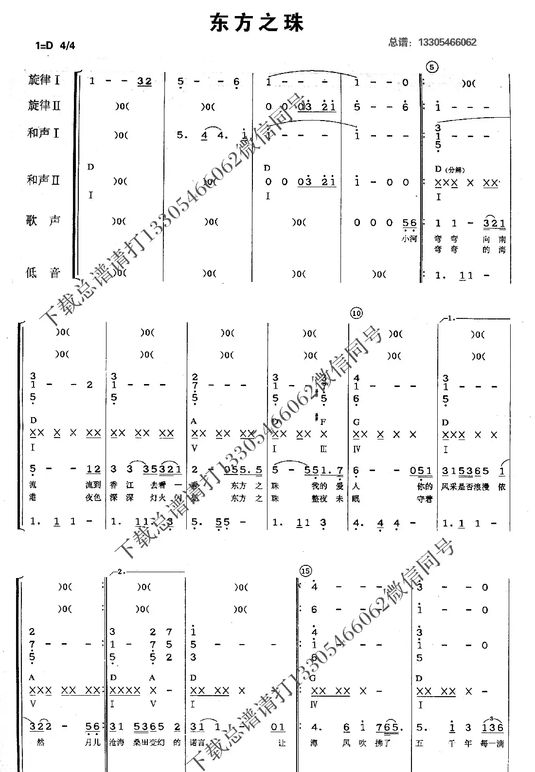 东方之珠(乐队总谱)