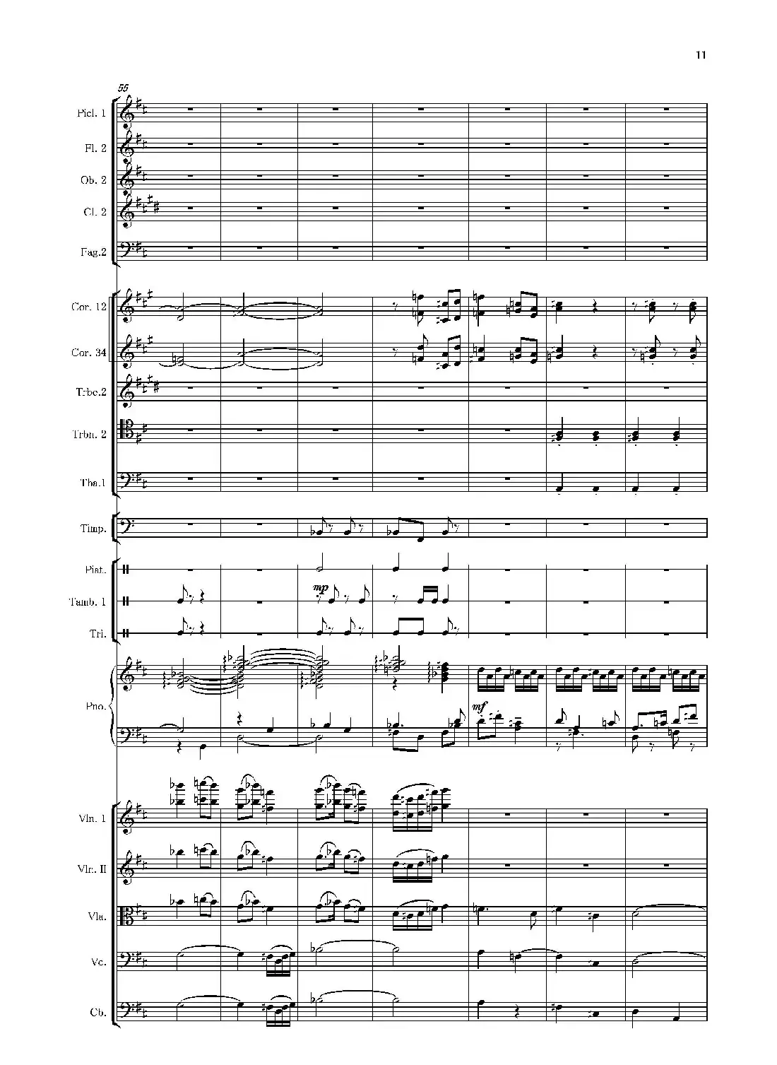 第二钢琴协奏曲(第一·二·三乐章)(管弦乐作品)