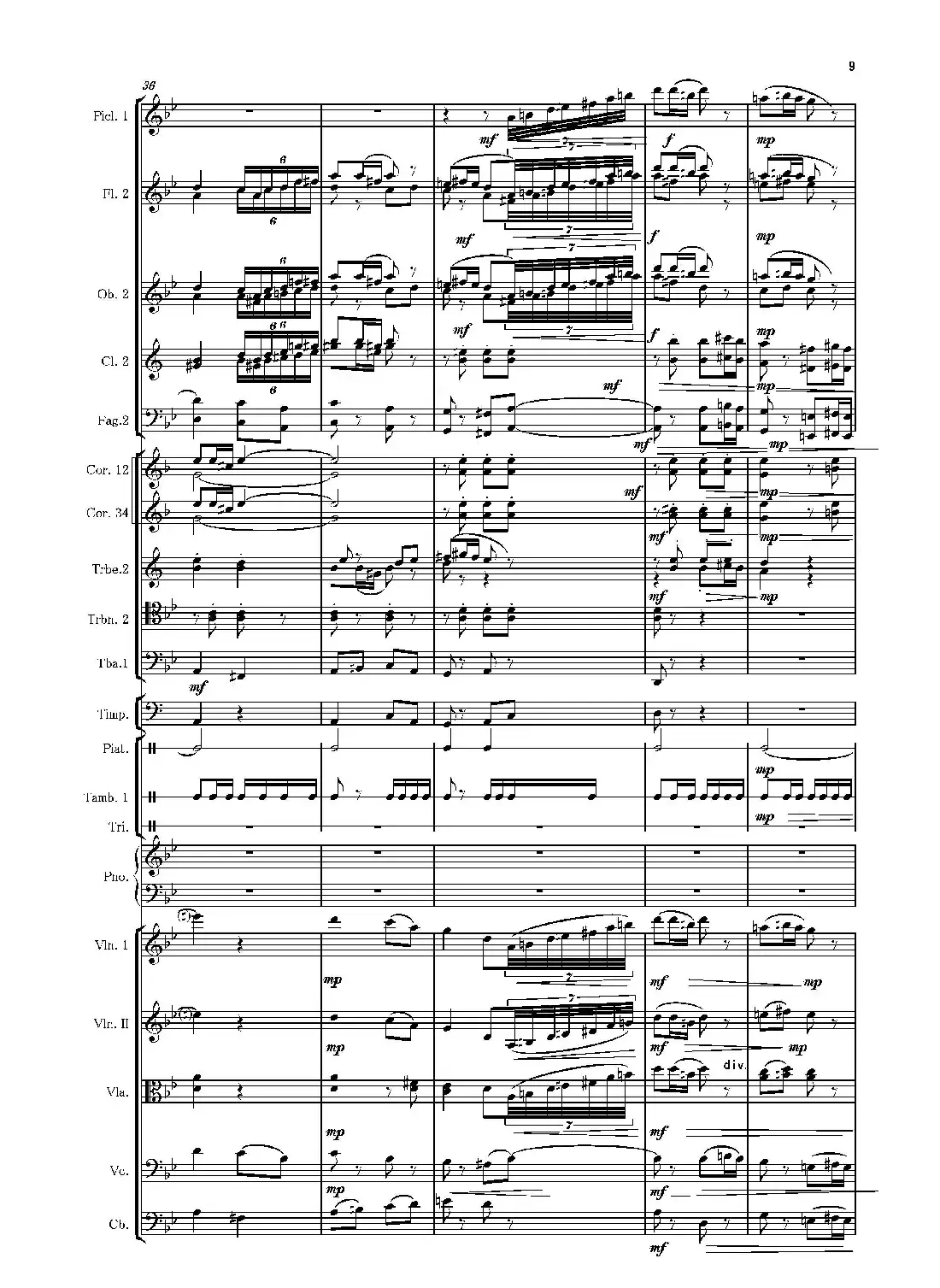 第二钢琴协奏曲(第一·二·三乐章)(管弦乐作品)