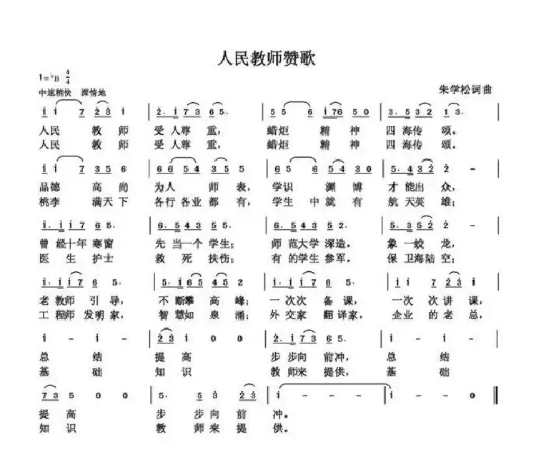 朱国鑫（朱学松）创作歌曲54首（第一部分18首）