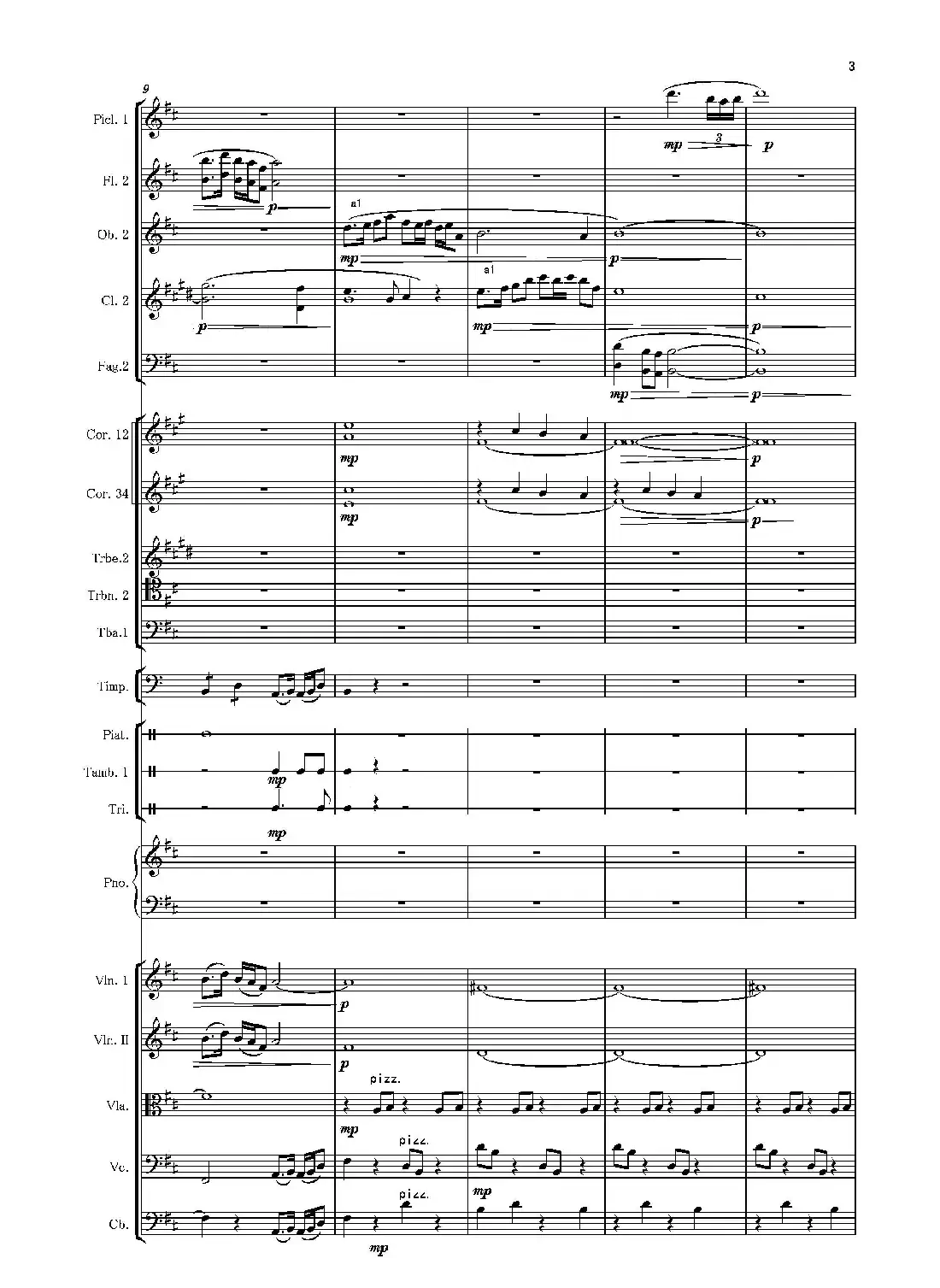 第二钢琴协奏曲(第一·二·三乐章)(管弦乐作品)