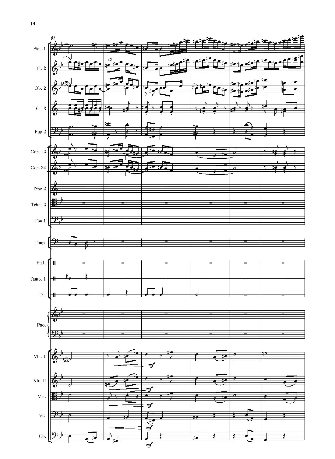 第二钢琴协奏曲(第一·二·三乐章)(管弦乐作品)