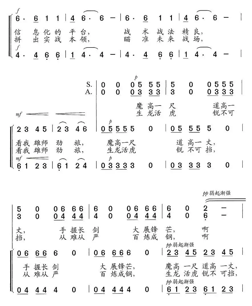红军·蓝军（合唱）