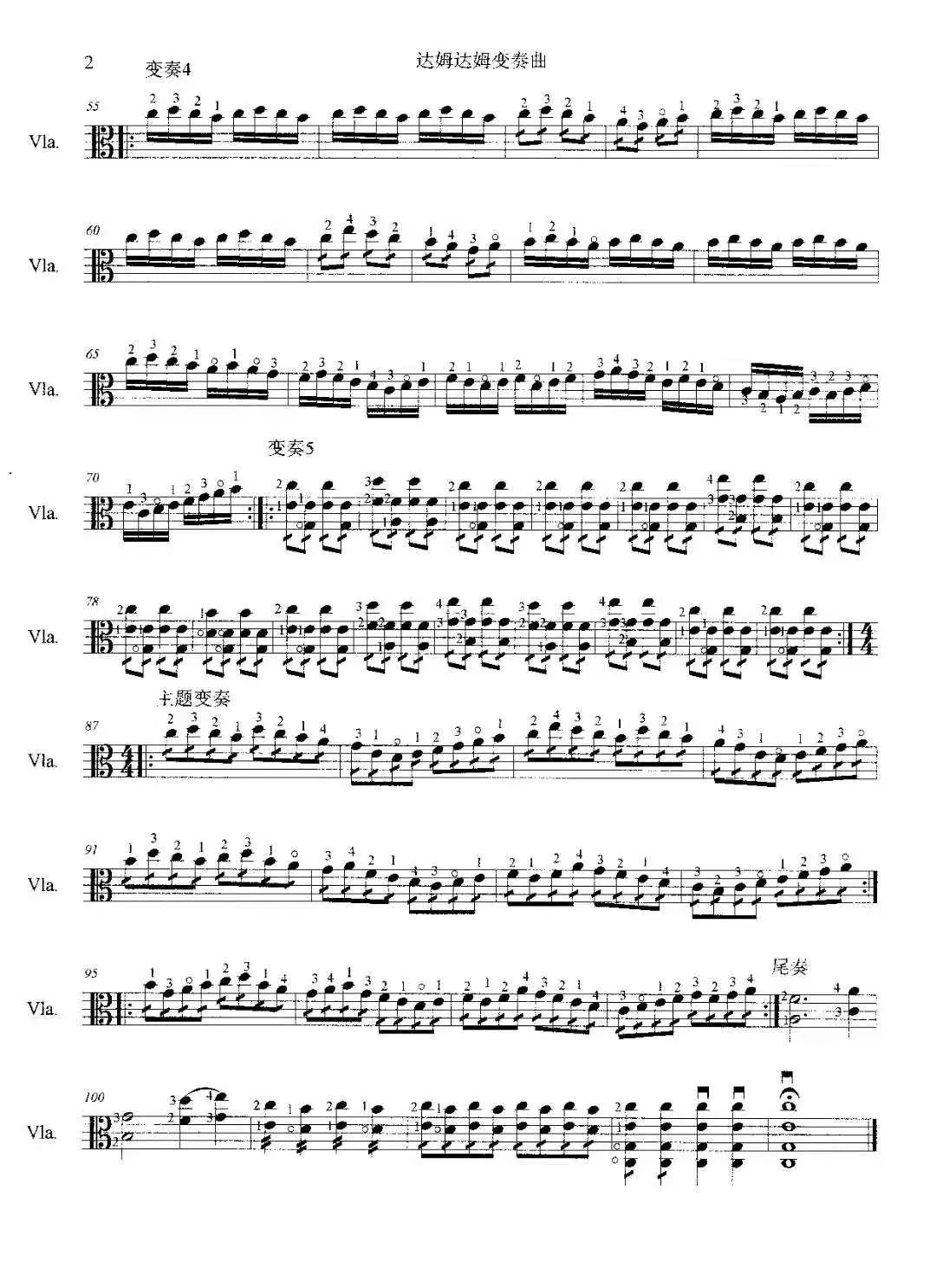 达姆达姆变奏曲（中音提琴启蒙乐曲）