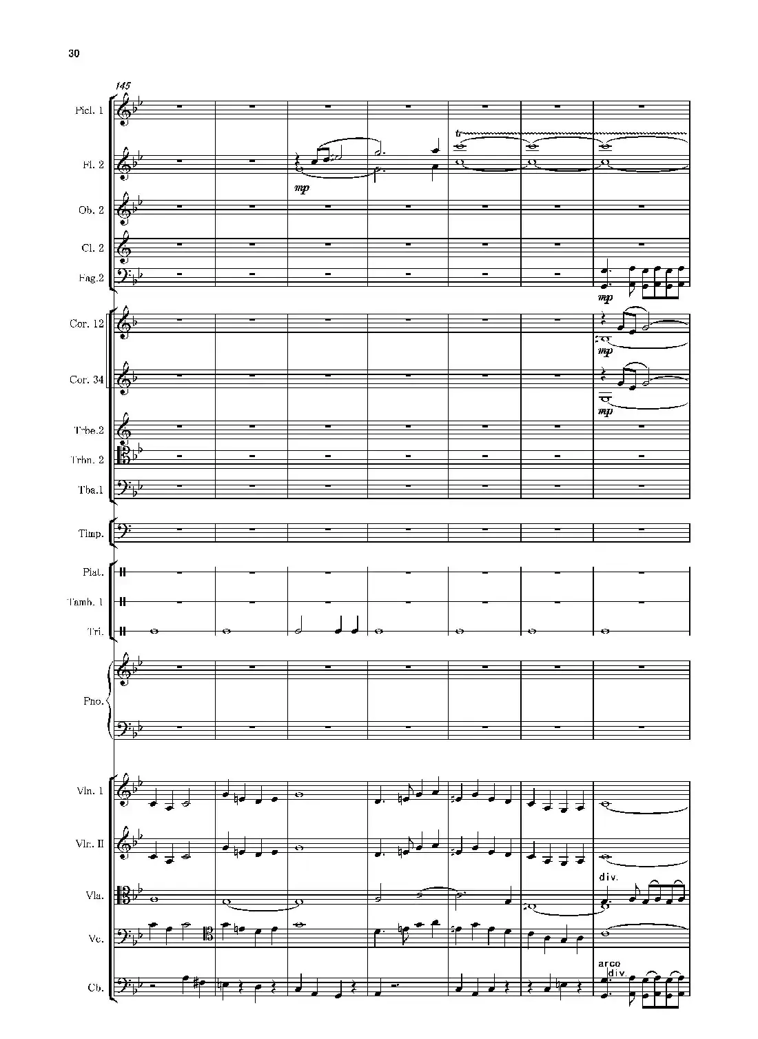 第二钢琴协奏曲(第一·二·三乐章)(管弦乐作品)