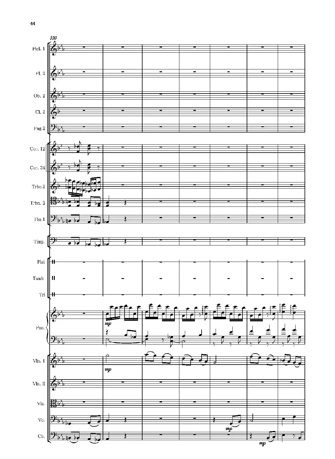 第二钢琴协奏曲(第一·二·三乐章)(管弦乐作品)