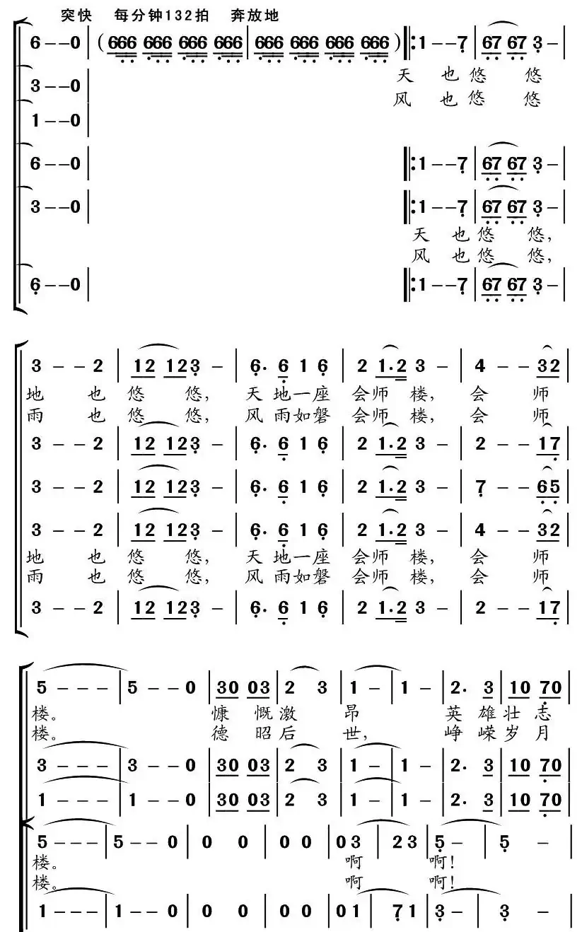 放歌会师楼（交响合唱）