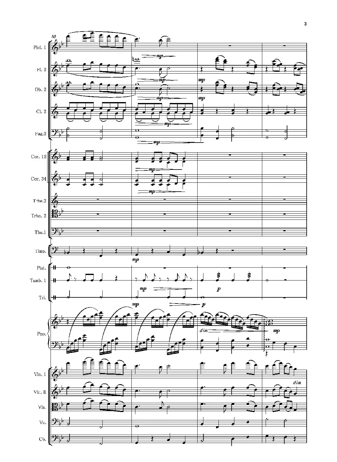 第二钢琴协奏曲(第一·二·三乐章)(管弦乐作品)