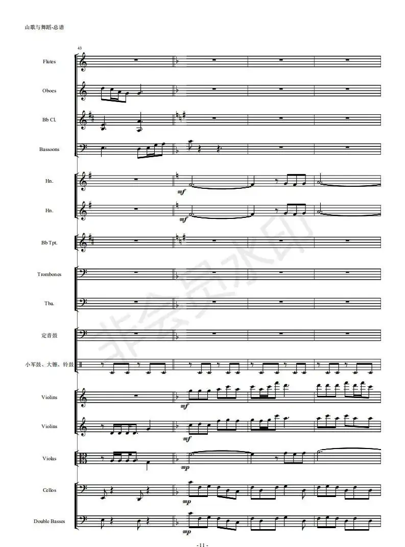 河南民歌组曲（第三乐章）