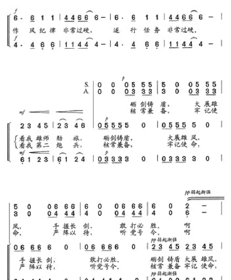 四个非常过硬歌
