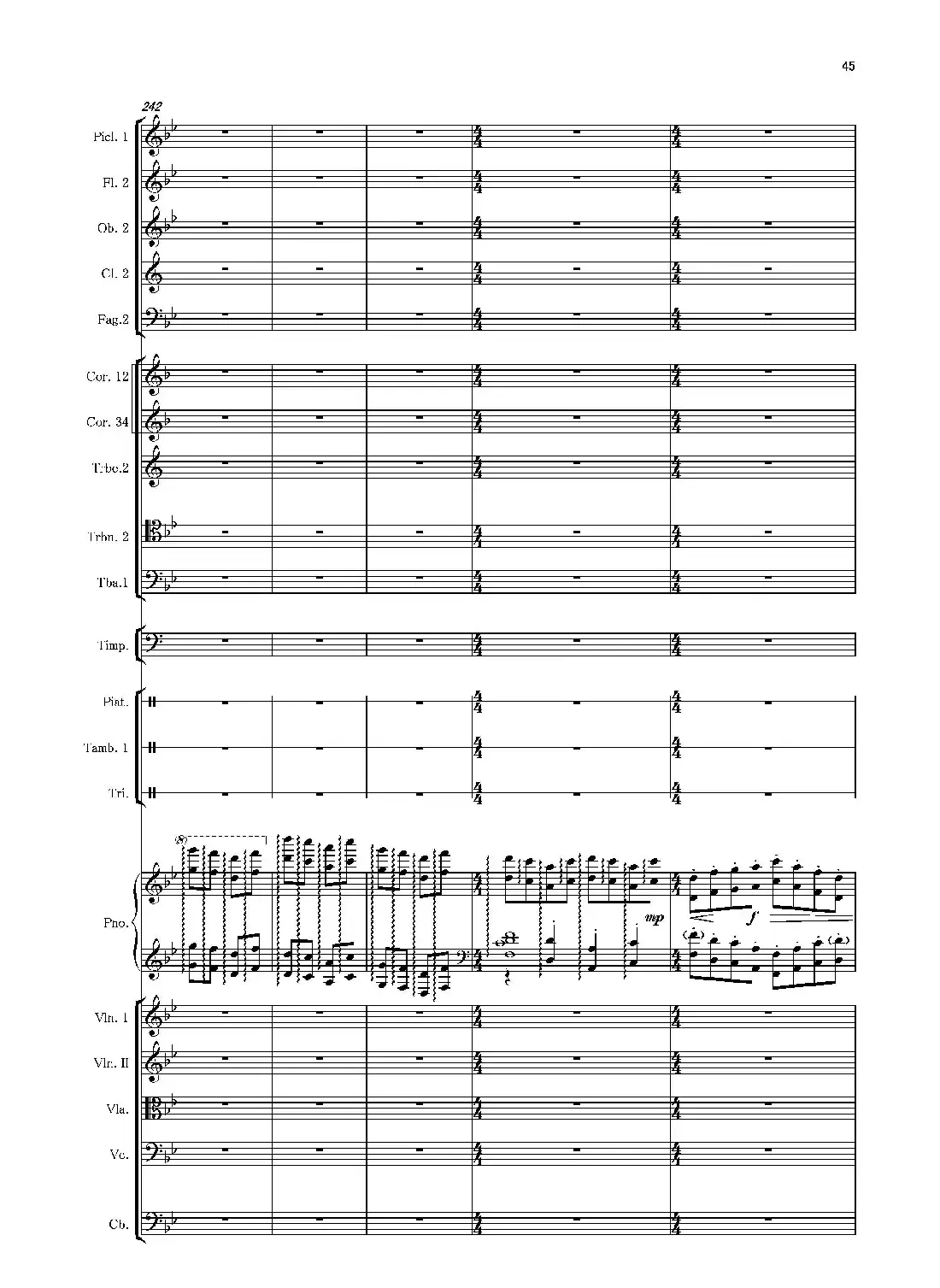 第二钢琴协奏曲(第一·二·三乐章)(管弦乐作品)