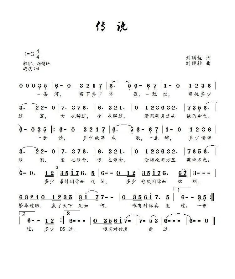 传说（张继伟演唱）