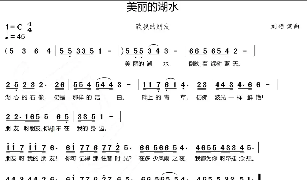 美丽的湖水