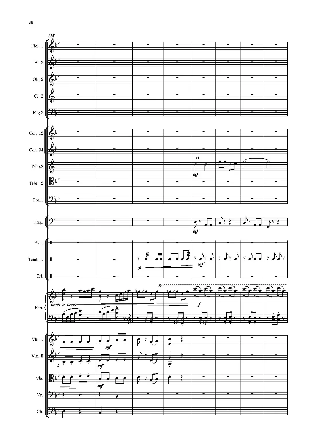 第二钢琴协奏曲(第一·二·三乐章)(管弦乐作品)