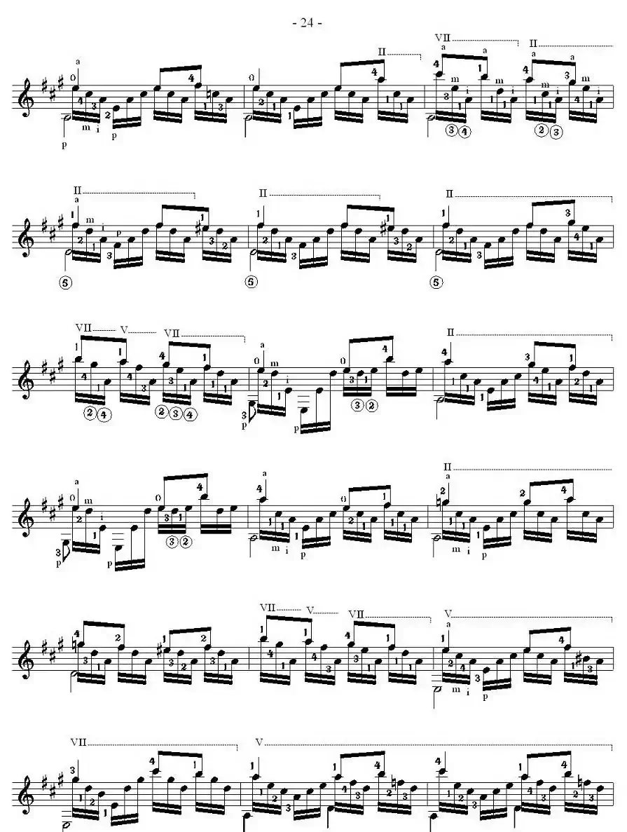 他雷加12首练习曲之12