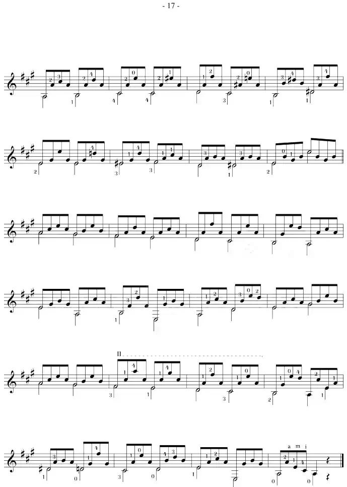 Fernando Sor《12 Studies,Op.35》（STUDY 9）