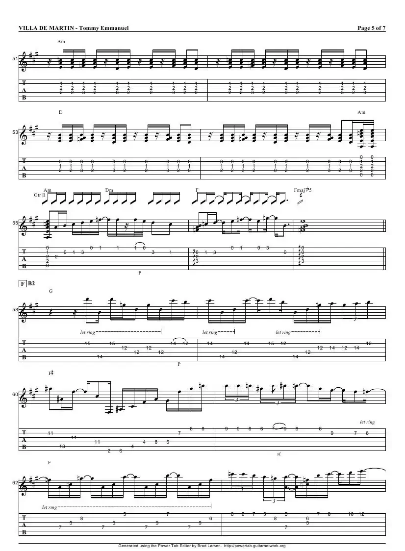 tommy emmanuel：villa de martin（指弹吉它）