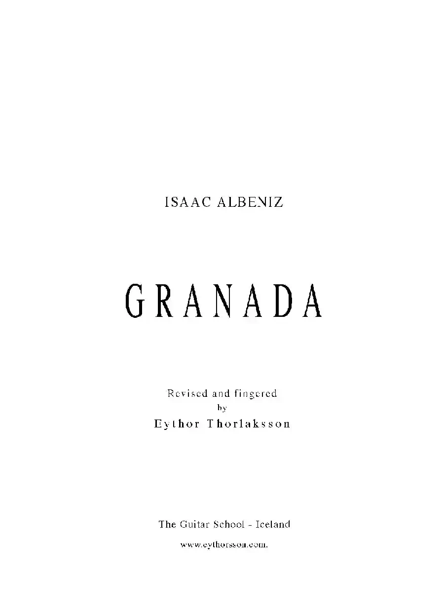 Granada（古典吉他）