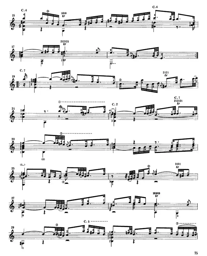 第三鲁特琴组曲（古典吉他）