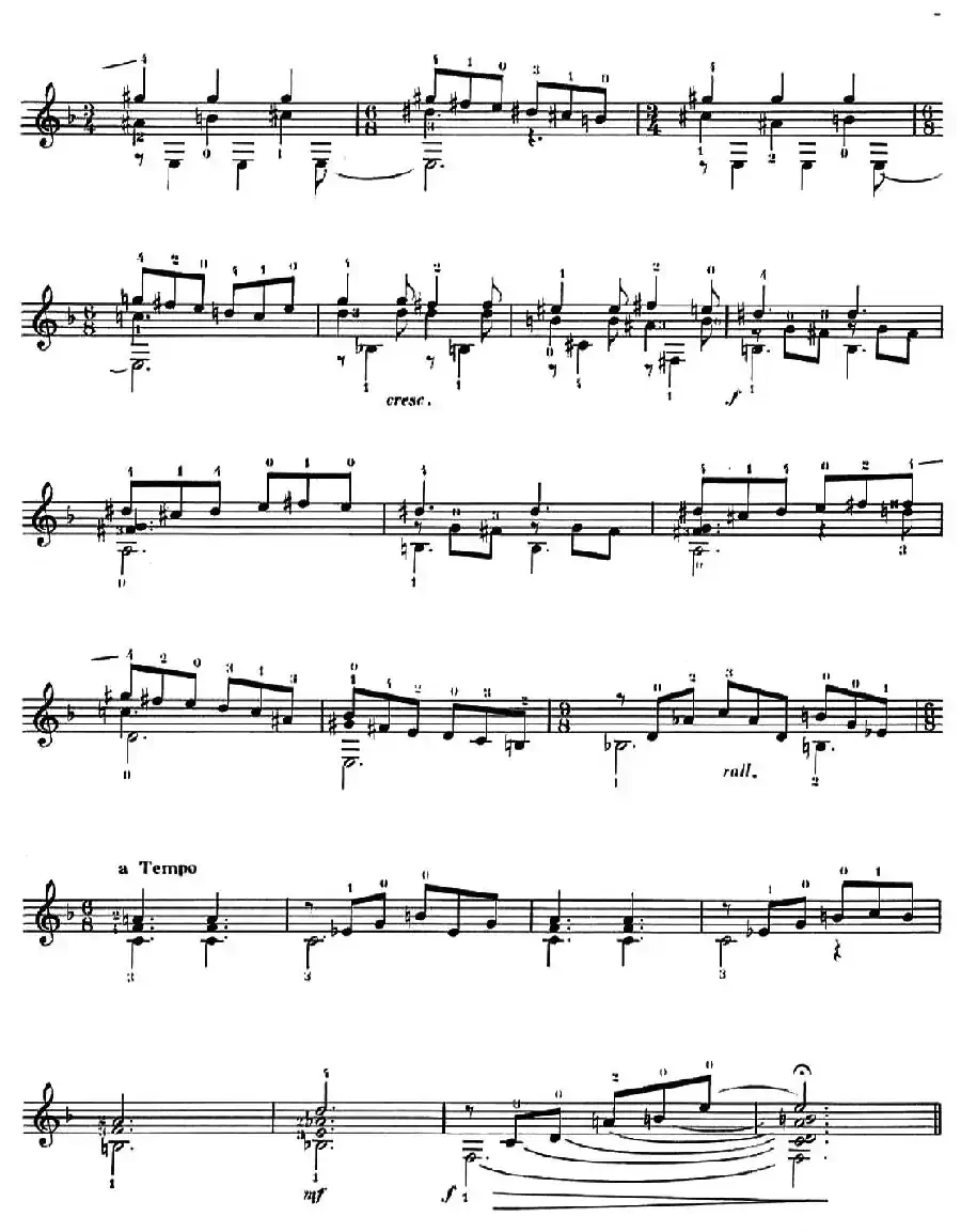 Six Couleurs-3（古典吉他）