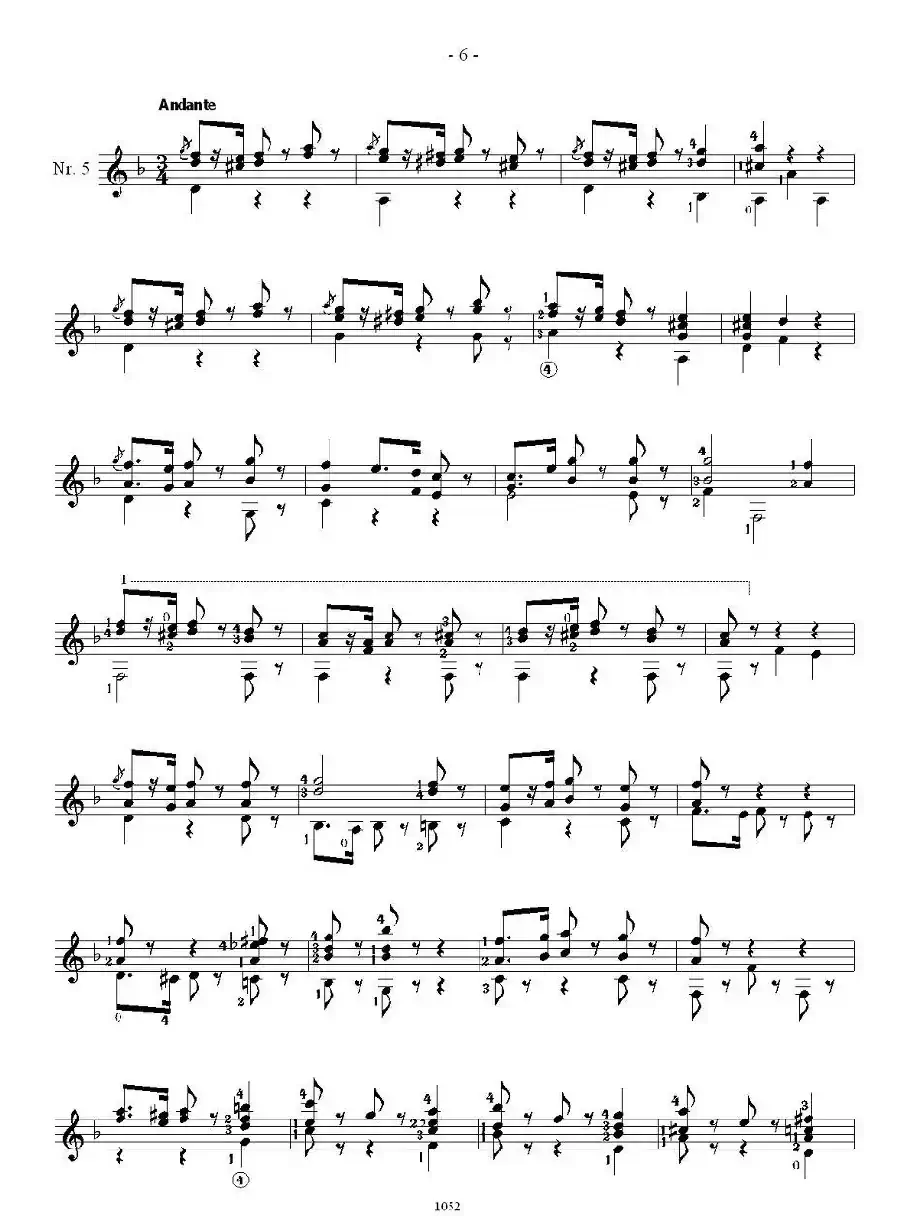 索尔·克斯特26首练习曲之1——5