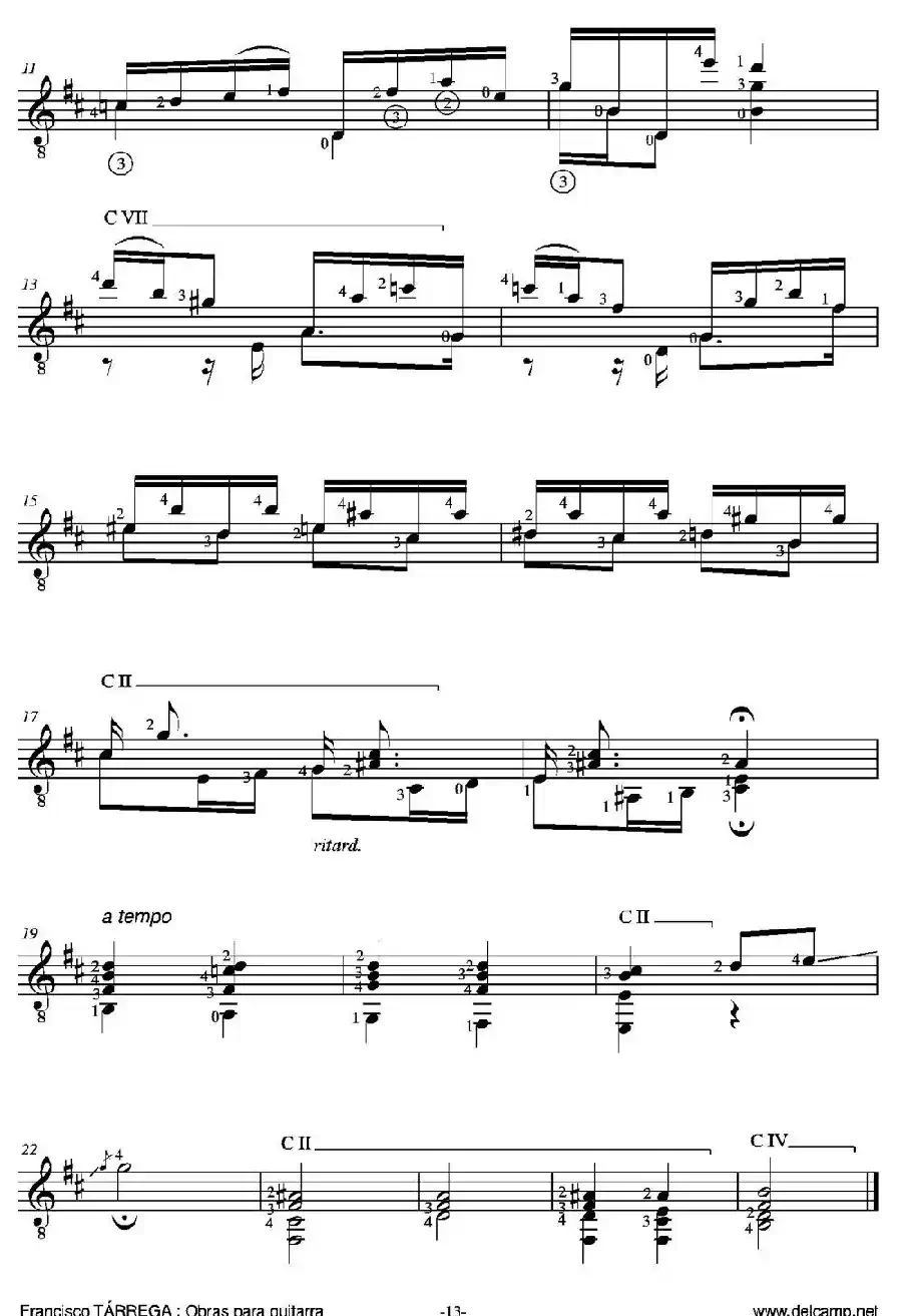 LA CARTAGENERA（古典吉他）