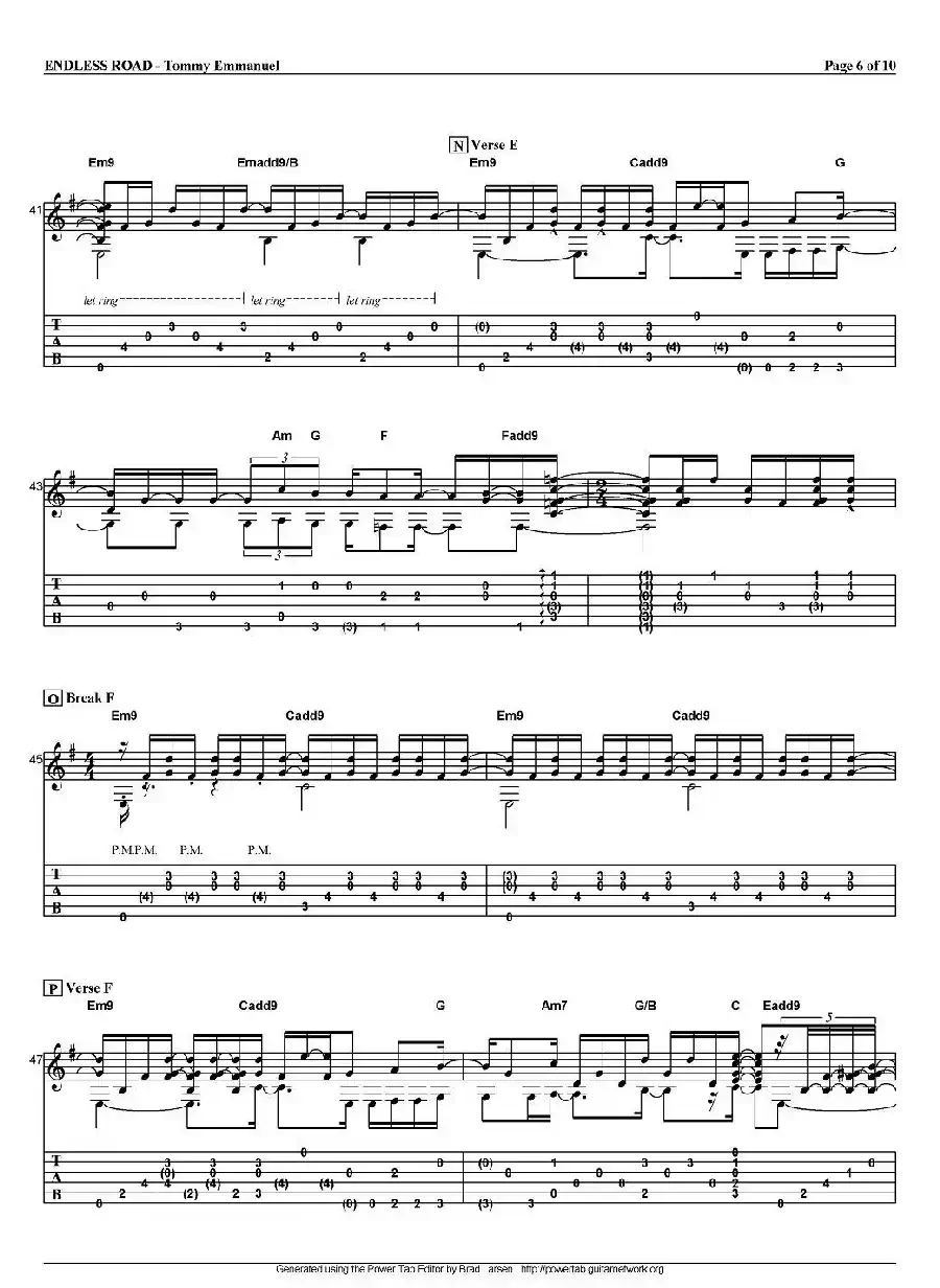 tommy emmanuel：endless road（指弹吉他）