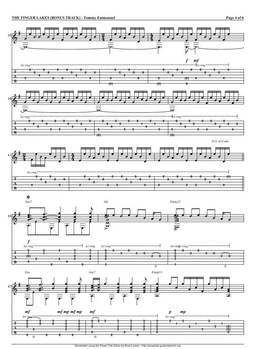 tommy emmanuel：the finger lakes（指弹吉它）