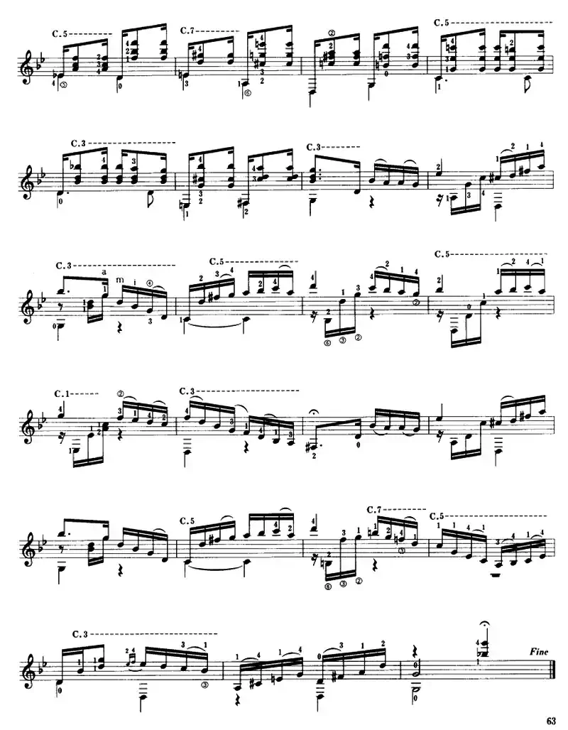 乡愁的肖罗曲（古典吉他）